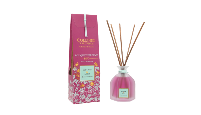 DUOS PARFUMÉS - Bouquet parfumé Lys tigré & Lotus – Élégance Fleurie et Aquatique