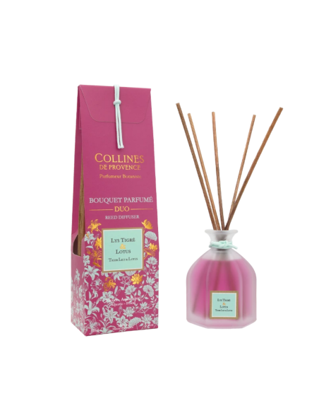 DUOS PARFUMÉS - Bouquet parfumé Lys tigré & Lotus – Élégance Fleurie et Aquatique