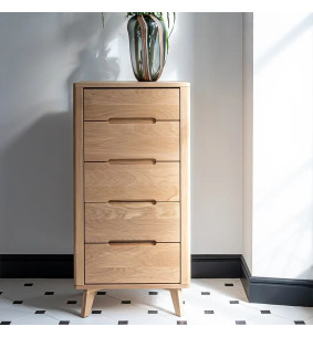 JADE - Chiffonnier 1 porte 2 tiroirs en chêne massif –...