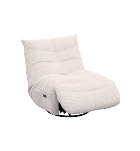 SMOOT - Fauteuil Relax Électrique – Velours côtelé écru –... 2