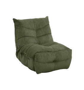 SMOOT - Fauteuil Relax Électrique – Velours côtelé olive...