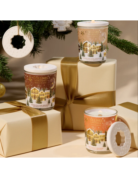 Bougie Parfumée Noël Croquant aux amandes – Collines de Provence