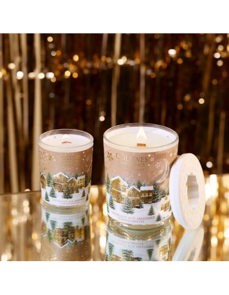 Bougie Parfumée Noël Croquant aux amandes – Collines de Provence