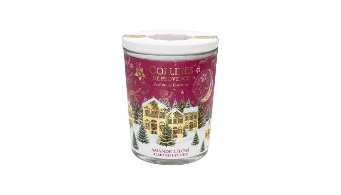 Bougie Parfumée Noël Amande Litchi – Collines...