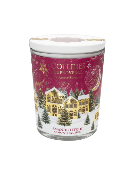 Bougie Parfumée Noël Amande Litchi – Collines de Provence