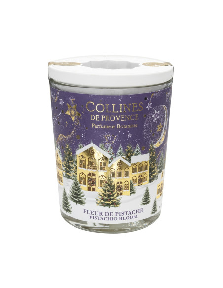 Bougie parfumée Noël Fleur de Pistache 180 g – Collines de Provence