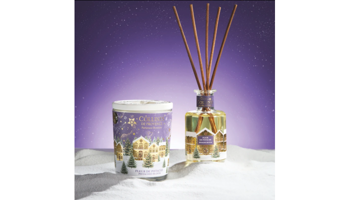 Bougie parfumée Noël Fleur de Pistache 180 g –...