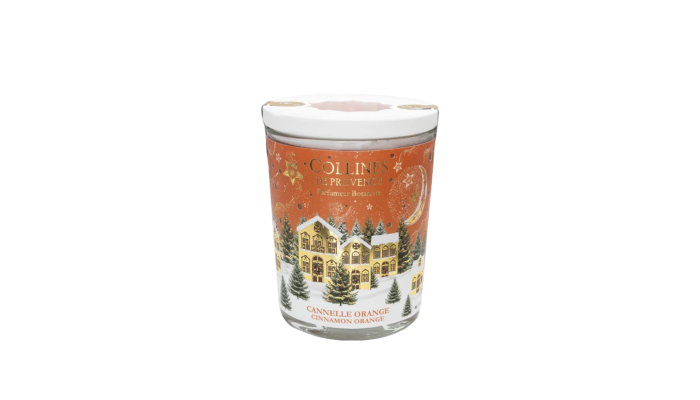 Bougie parfumée Noël Cannelle Orange 180 g –...