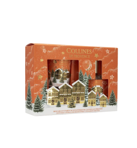 Coffret Cadeau Noël Cannelle Orange – Bougie parfumée &...