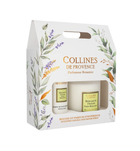Coffret Bougie 180 g & Parfum d’Intérieur – Bergamote...