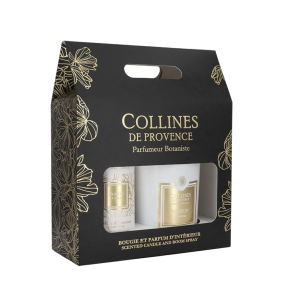 Coffret Bougie 180 g & Parfum d’Intérieur – Coton –...