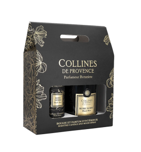 Coffret Bougie 180 g & Parfum d’Intérieur – Rose Noire –...