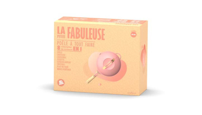 La Fabuleuse Poêle 8 en 1 – 28 cm – Rose...