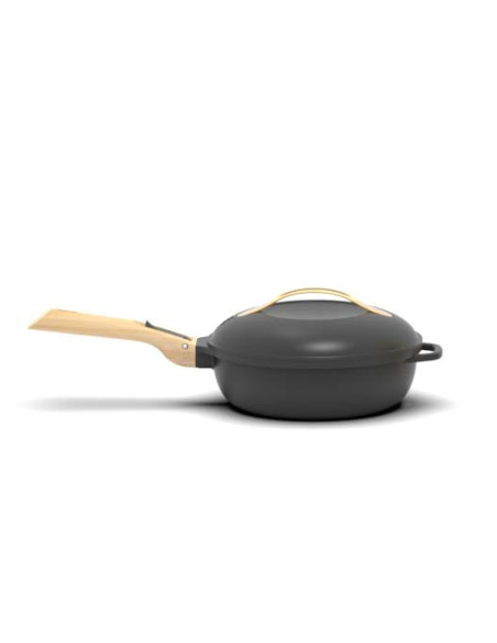 La Fabuleuse Poêle 8 en 1 – 28 cm – Noir Météore – Cookut – Ustensile Multifonction Tous Feux & Four