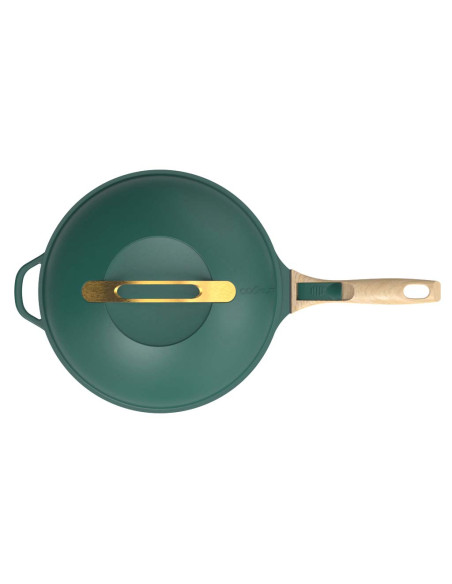 La Fabuleuse Poêle 8 en 1 – 28 cm – Vert Canopée – Cookut – Ustensile Multifonction Tous Feux & Four