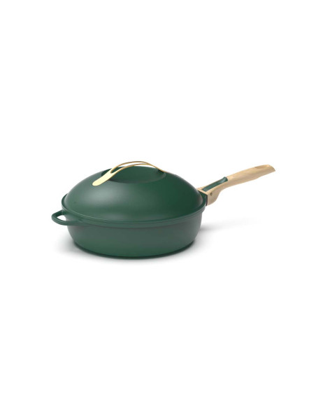 La Fabuleuse Poêle 8 en 1 – 28 cm – Vert Canopée – Cookut – Ustensile Multifonction Tous Feux & Four