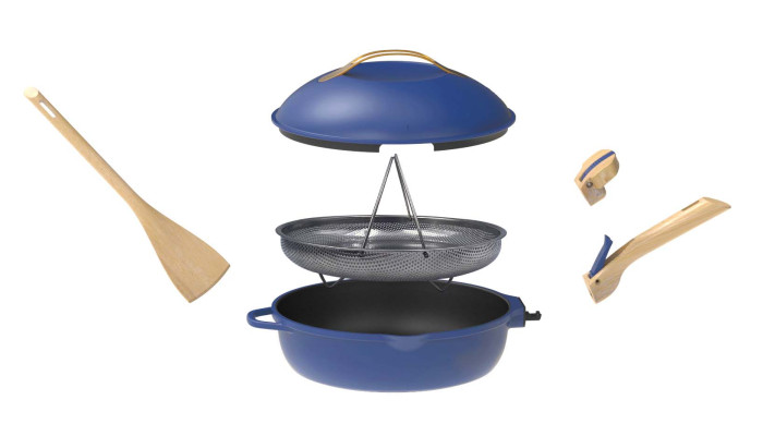 La Fabuleuse Poêle 8 en 1 – 28 cm – Bleu Saphir...