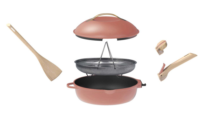 La Fabuleuse Poêle 8 en 1 – 28 cm – Rose...
