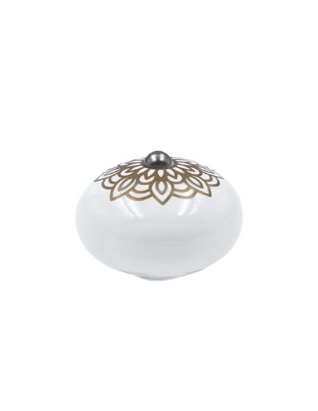 Incroyable Cocotte 28 cm Myrtille – Poignée orientale bleu/blanc + Manique – Cookut