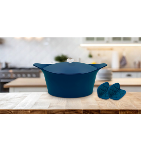 Incroyable Cocotte 24 cm Myrtille – Poignée orientale...