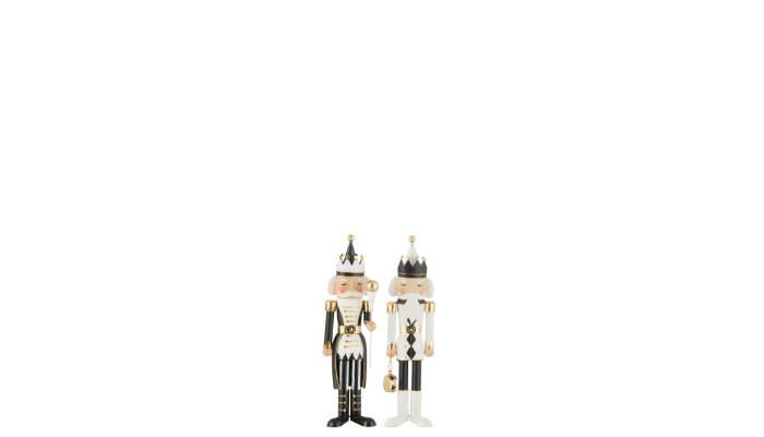 Casse-Noisettes en Métal Blanc & Noir –...