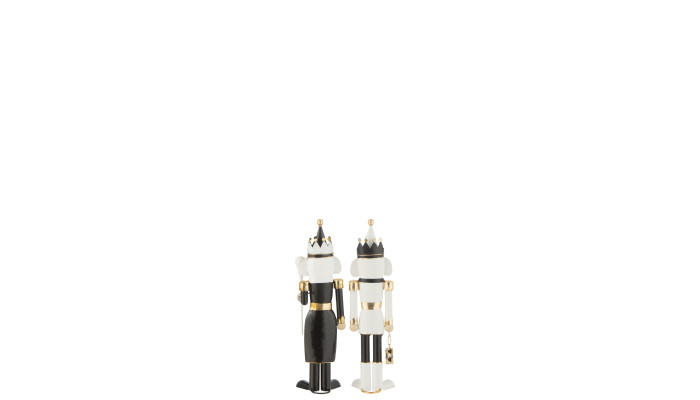 Casse-Noisettes en Métal Blanc & Noir –...