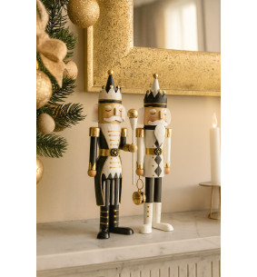 Casse-Noisettes en Métal Blanc & Noir – Décoration de...