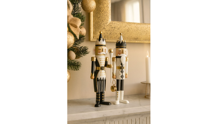 Casse-Noisettes en Métal Blanc & Noir –...