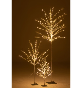Arbre LED Métal Argent Large 171 cm – Décoration...