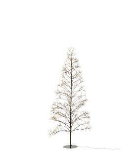 Arbre de Noël LED 210 cm – Sapin Métal Noir 2700 LED –... 2