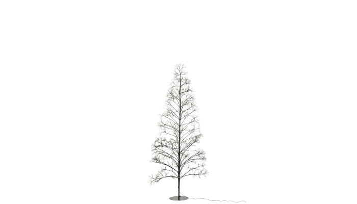 Arbre de Noël LED 210 cm – Sapin Métal Noir...