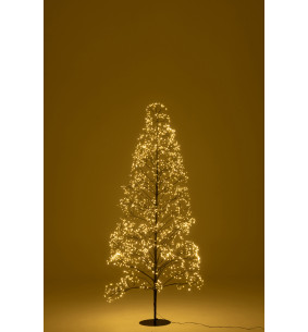 Arbre de Noël LED 210 cm – Sapin Métal Noir 2700 LED –...