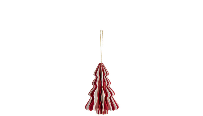Suspension Arbre Noël Pliable Blanc/Rouge –...