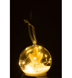 Boule de Noël LED Ange en Verre Blanc – 12 cm – Déco... 2