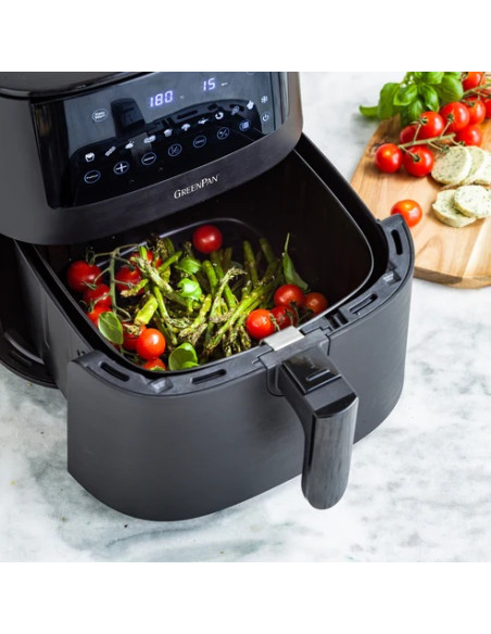 Air Fryer Bistro XXL Noir – Friteuse à air 7,2 L – Sans PFAS – 11 programmes – Cuisson saine sans huile