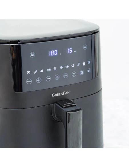 Air Fryer Bistro XXL Noir – Friteuse à air 7,2 L – Sans PFAS – 11 programmes – Cuisson saine sans huile