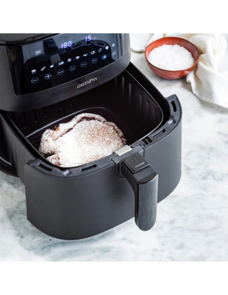 Air Fryer Bistro XXL Noir – Friteuse à air 7,2 L – Sans PFAS – 11 programmes – Cuisson saine sans huile