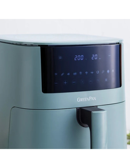Air Fryer Bistro XXL Smokey Blue – 7,2 L – Sans huile – Revêtement céramique sans PFAS – 11 préréglages