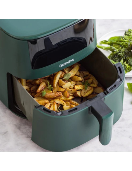 Air Fryer Bistro XXL Pine Green – Friteuse à air 7,2 L sans huile – Céramique antiadhésive sans PFAS – 11 programmes