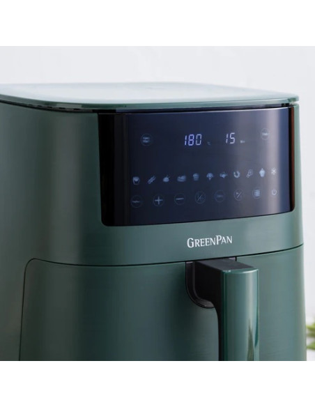 Air Fryer Bistro XXL Pine Green – Friteuse à air 7,2 L sans huile – Céramique antiadhésive sans PFAS – 11 programmes