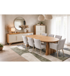 BLARI - Table de repas – élégance japandi et design...