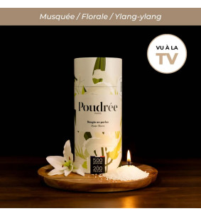 bougie en perles parfumée musc blanc bougie parfumée poudrée Poudrée Paris bougie naturelle made in France