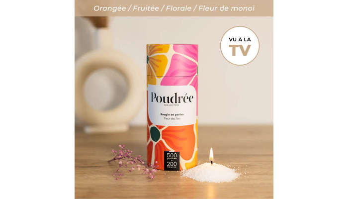 POUDRÉE FLORA - FLEUR DES ÎLES - Bougie en...