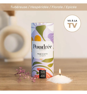 POUDRÉE FLORA - LYS AGRUMÉ - Bougie en perles de cire...