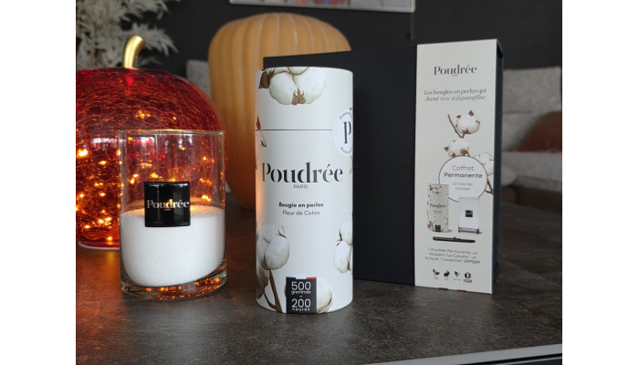 COFFRET POUDRÉE PERMANENTE - FLEUR DE COTON -...