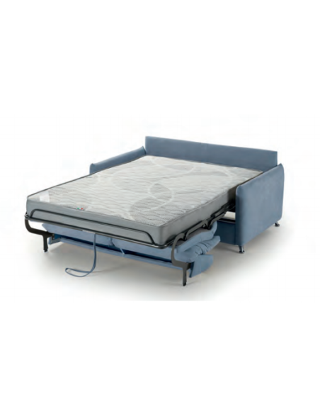 JERRY – Canapé convertible 3 places – matelas 17 cm haute densité – déhoussable – coffre de rangement – système Otello Big