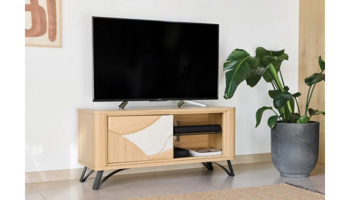 RIVIERA - Meuble TV Hifi 120 cm céramique...