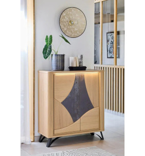 RIVIERA - Bibus 2 portes céramique Dekton® et bois...