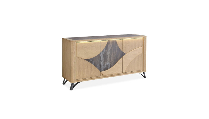 RIVIERA - Enfilade 3 portes 175 cm céramique...