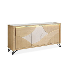 RIVIERA - Enfilade 3 portes 200 cm céramique Dekton® et... 2